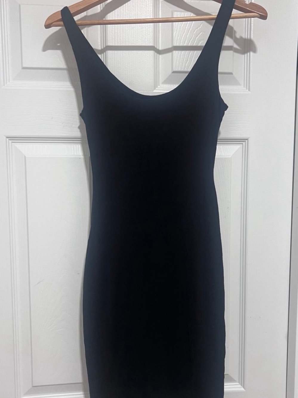 Sleek Black Midi Tank Dress - Women